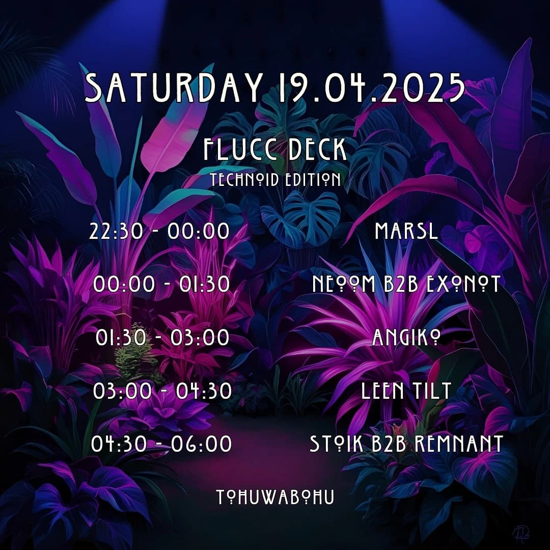 Lineup of Tohuwabohu - Technoid Edition