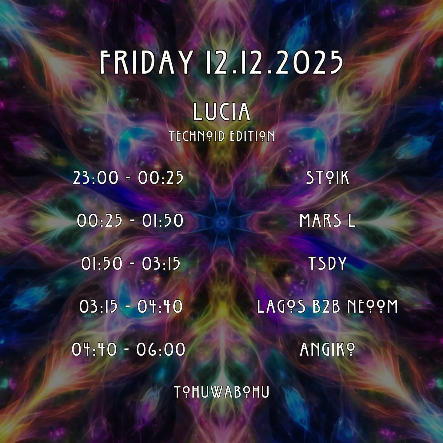 Lineup of Tohuwabohu - Technoid Edition