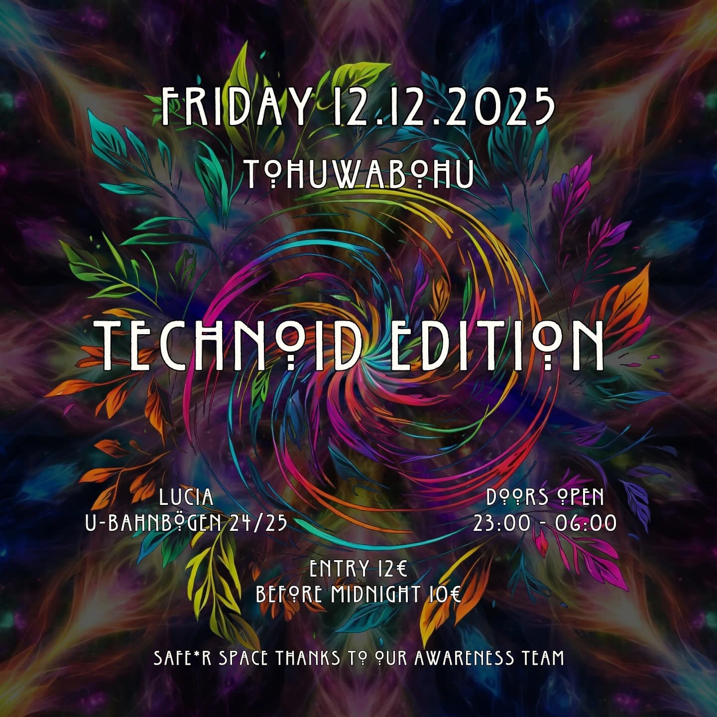 Flyer of Tohuwabohu - Technoid Edition