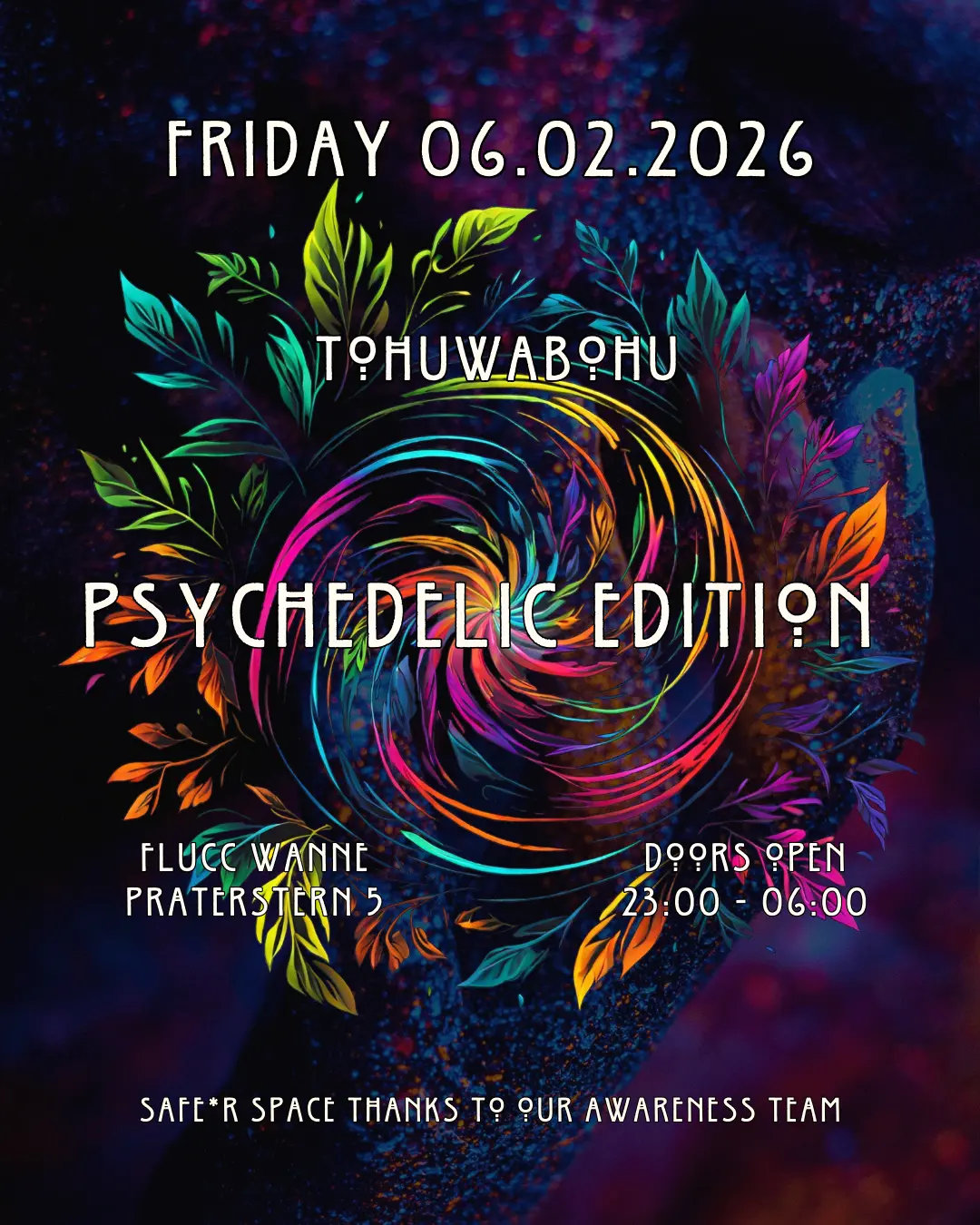 Flyer of Tohuwabohu - Psychedelic Edition