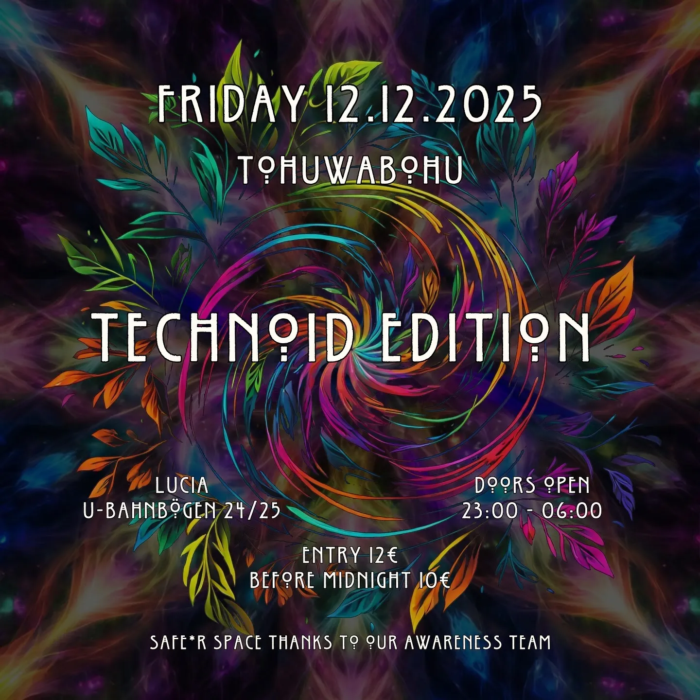 Flyer of Tohuwabohu - Technoid Edition