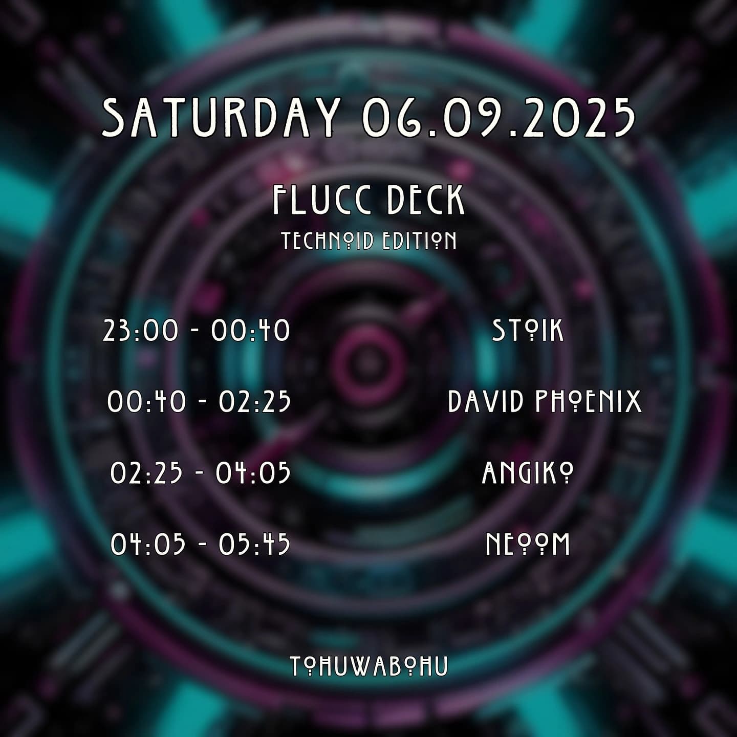 Lineup of Tohuwabohu - Technoid Edition
