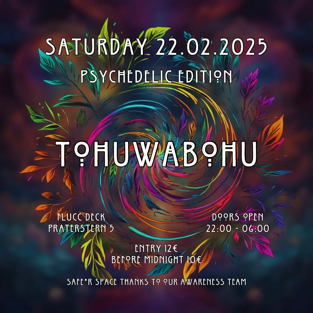 Flyer of Tohuwabohu - Psychedelic Edition