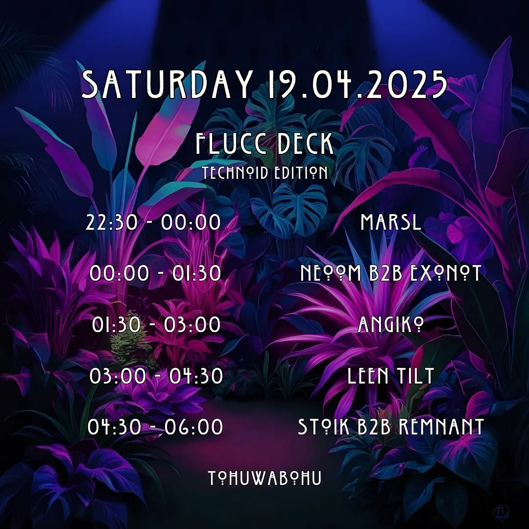 Lineup of Tohuwabohu - Technoid Edition