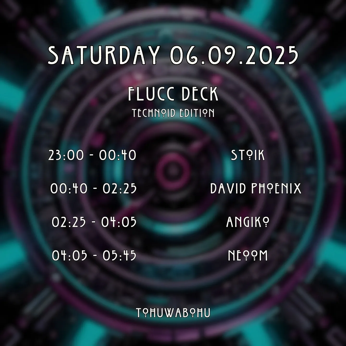 Lineup of Tohuwabohu - Technoid Edition